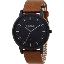 Women's rip curl brown leather linden watch a2526g-mid