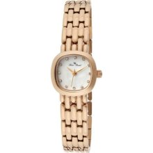 Women's Teide White Crystal White MOP Dial Rose Gold Tone IP Stai ...