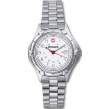 Women's Wenger standard issue military watch in white