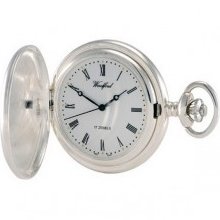 Woodford Sterling Silver Full Hunter Pocket Watch