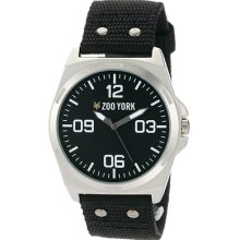 Zoo York Mens Zy1040 Spring 2011 Matte Silver Round Analog Case Watch