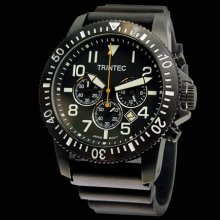 ZULU 01 Chronograph Watch Black PVD Case