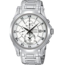 100 Percent Authentic Seiko Premier Mens Chronograph Watch Snad25p1