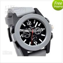 10pcs/lot V6 Men Watch Big Bang Dial Sport Watches Mens Rubber Luxur