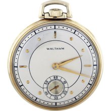 14k Yellow Gold Waltham Pocket Watch