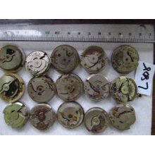 15pc Vintage Assorted Automatic Gents Movement Parts Watch Asis