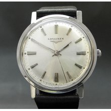 1967 Vintage Longines 280 17j All Original Slim Swiss Stainless Steel