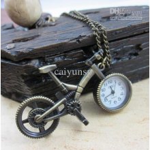 2011 --pocket Watch Bicycle Shape Watch Fashion Gift Watch 50pcs/lot