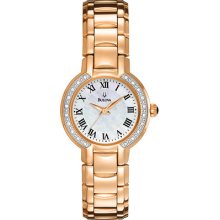 98r156 Bulova Ladies Watch Dress Diamonds