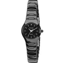 Accurist Ladies Black Ceramic Case And Bracelet Watch Lb1670b