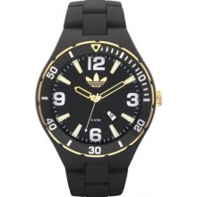 Adidas Mens Cambridge Originals Melbourne Black Resin Bracelet Watch Adh2605