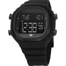 Adidas Originals Unisex Watch Adh2045 Seoul With Lcd Dial And Black Pu Strap