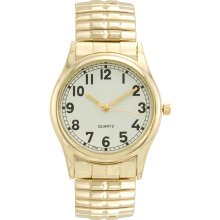 ADVANCE WATCH COMPANY LTD. Mens Watch with Round White EZ Read Dial