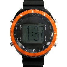 ADVANCE WATCH COMPANY LTD. Black and Orange Digital Watch - ADVANCE