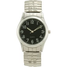 ADVANCE WATCH COMPANY LTD. Mens Watch with Round Black EZ Read Dial