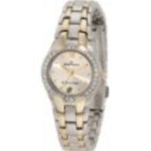 AK Anne Klein Women's 10-6927SVTT Two-Tone Swarovski Crystal Accented