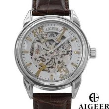 ALGEER Brand New Gentlemens Automatic Watch With Genuine Crystals
