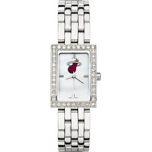 Alluring Ladies Miami Heat Watch with Logo in Stainless Steel
