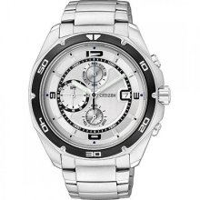 An3440-53a Citizen Gents Chronograph Sports Watch 100 Water Resistant Quartz