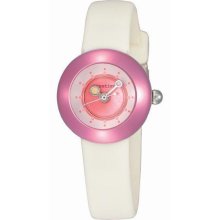 Appetime Womens Lollipop Stainless Watch - White Rubber Strap - Pink Dial - APPSVC010001