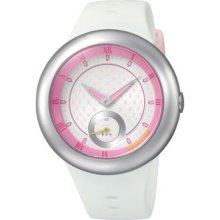 Appetime Womens Remix Stainless Watch - White Rubber Strap - White Dial - APPSVD780006