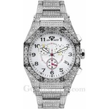 Aqua Master Men's Octagon Diamond Watch with Diamond Bracelet, 17.65