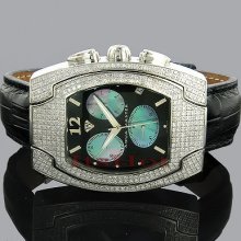 Aqua Master Watches Tonneau Mens Diamond Watch 4ct