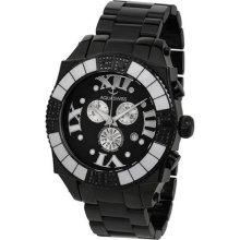 Aquasiss 62XGB001 Swissport Diamond Men's Chronograph Watch Black Ion