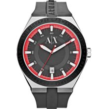 Armani Exchange AX1220 Active Rubber Black Strap Men's Watch