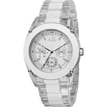Armani Exchange Ax5039 Clear Chronograph Ladies Watch