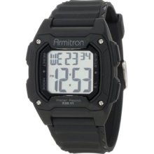Armitron Mens 40/8247blk Black Resin Square Digital Sport Chronograph Watch