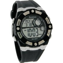 Armitron Mens Black Digital Alarm Quartz Chronograph Watch 40/8172