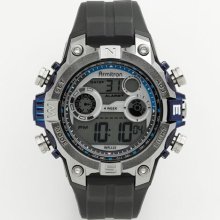 Armitron Silver Tone Digital Chronograph Watch - 40/8251Blu - Men