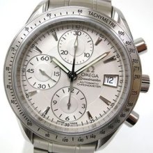 Auth Omega Speedmaster Date Wristwatch Ss Silver Mens 3211.30(bf041743)