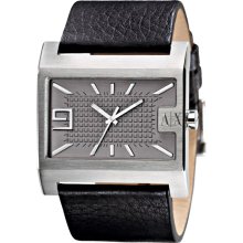 AX Armani Exchange Gunmetal-Dial Watch - Silver/Black