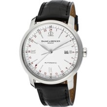 Baume & Mercier Watch Moa08462 Men's (xl) Classima Automatic White Dial Black