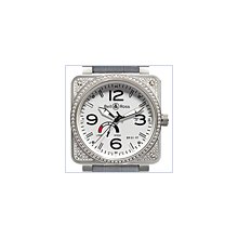 Bell & Ross Aviation BR 01-97 Top Diamond White Dial Mens Watch