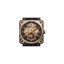 Bell & Ross BR 01 Tourbillon Pink Gold & Titanium Watch BR01-TOURB-PG/CA