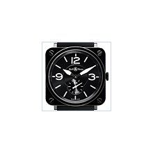 Bell & Ross BR-S Black Ceramic Mens Watch BRS-BL-CERAMIC/SRB