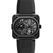 Bell & Ross Men's Aviation Black Dial Watch BR-Minuteur-Tourbillon-Titanium