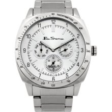 Ben Sherman Men's Quartz Watch With Silver Dial Analogue Display And Silver Stainless Steel Plated Bracelet R898