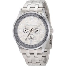 Ben Sherman Men's Quartz Watch With Silver Dial Analogue Display And Silver Stainless Steel Plated Bracelet R802.00Bs