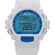 Bench Unisex White Digital Lcd Watch