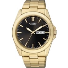 BF0582-51F - Citizen Quartz Elegant Calendar Gold Tone Mens Watch