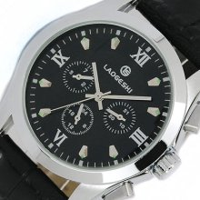 Bn Military 6 Hands Date Day Hour Leather Fashion Men Automatic Mechanical Watch