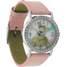 Boofle Bear Ladies Watch ,pink Leatherette Strap,abf2004