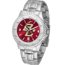Boston College Eagles Competitor AnoChrome Men's Watch with Steel Band