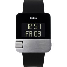 Braun Gents Prestige Watch With Stainless Steel Case, Black Strap Bn0106slbkg