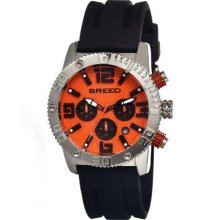 Breed Watches Black Brd1106 Agent Men'S Watch Primary Color Black Orange White