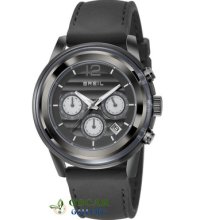 Breil Men's Chronograph Black Leather Strap TW1078 Watch